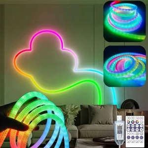 Tira de Luz LED de Neón Flexible Digital IC RGB de 360 Grados, Luz de Neón de Silicona Redonda de 5V 12V 24V IP65, Tubo de Neón RGB Flexible - Product Image 4