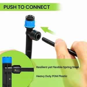 Kit de riego por goteo con tubería de 1/2 pulgada, 33 pies/197 pies, sistema de riego de jardín de conexión rápida para plantas, flores y verduras - Product Image 5