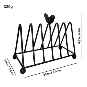 Stainless Steel <b>Standing</b> Modern <b>Bird</b> Tripod CD Rack Bookshelf Magazine Rack Disc Rack Waterproof Kitchen Home Storage Desktop - Product Image 2