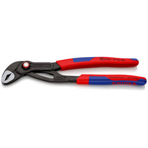 Pince à pompe à eau KNIPEX 87 22 250 SB Cobra QuickSet de nouvelle génération pour tuyaux et écrous avec poignées multi-composants - Product Image 1