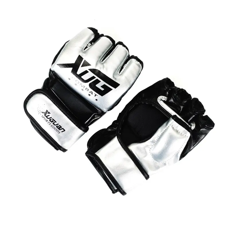 Hot Sale Wholesale Hand Target MMA Focus Punch Pad Boxing Training Gloves women child half finger glove mma boxing gloves white