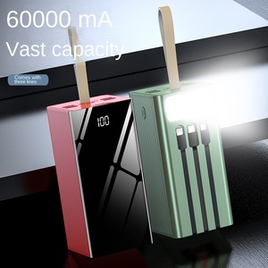 Batterie Externe Grande Capacité 50000mAh 60000mAh Charge Rapide <span class=keywords><strong>Powerbank</strong></span> <span class=keywords><strong>100000</strong></span> <span class=keywords><strong>mAh</strong></span> 22.5W avec Câbles Intégrés Batterie Externe 80000mAh 100000mAh - Product Image 6