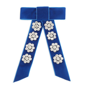 กิ๊บติดผมวิน<span class=keywords><strong>เท</strong></span><span class=keywords><strong>จ</strong></span>ของผู้หญิงพร้อมริบบิ้นกำมะหยี่และโบว์ดอกไม้พลอย<span class=keywords><strong>เท</strong></span>ียมอุปกรณ์เสริมผม - Product Image 5