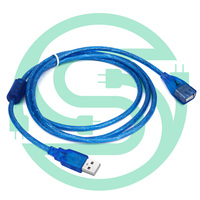 Câble USB 2.0 mâle-femelle de 5 m avec blindage tressé et gaine en PVC - Rallonge USB pour ordinateur, voiture et batterie externe