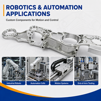 Pièces robotiques usinées CNC en alliage de zinc et d'aluminium sur mesure, composants métalliques CNC de précision pour robot de nettoyage intelligent