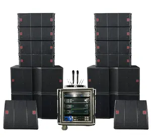 Hot Selling Speaker Pro 210 Dual 10 Inch Dj Audiosysteem Digitale Mixer Geluid Luidspreker Passieve Line Array Speaker