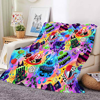 Neue Maßgefertigte Weiche Cartoon-Fleece-Decke Halloween-Geschenke für Kinder Sofa-Bett-Überwurf Tragbare Winter-Reisedecke