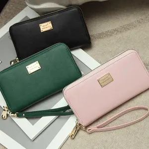 MIYIN Korean version of the new women long wallet PU leather with ladies wallet hand ladies wallet money clips coins purse