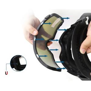 Gran oferta, logotipo personalizado, gafas de esquí antivaho grandes de doble capa para niños, producto deportivo Premium - Product Image 4