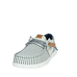 Hey Dude Mocassins en toile rayés blancs et bleus pour hommes, chaussures décontractées - Product Image 6