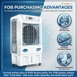 Refroidisseur d'air évaporatif portable haute performance 40L 210W 6500cmh, ventilateur de refroidissement à haut débit d'air pour <span class=keywords><strong>garage</strong></span>, atelier, utilisation en extérieur - Product Image 5