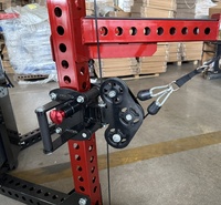 Rack de Potencia Comercial Multifuncional para Gimnasio, Equipo de Entrenamiento de Fuerza y Fitness, Máquina con Sistema de Poleas