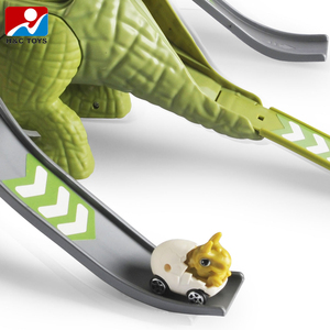 كرتون ديناصور موقف للسيارات ألعاب المنجنيق مصغرة سيارة سباق المسارات الغابة مغامرة سيارة لعبة المسار - Product Image 2