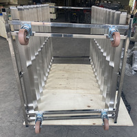 Chariots de cuisson industriels avec plateaux de séchage pour four rotatif avec roues support de stockage en acier inoxydable étagère en métal
