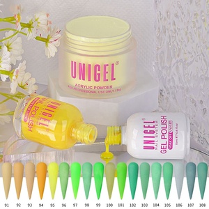 Unigel Venta al por mayor 3 en 1 Color a juego acrílico Dip <span class=keywords><strong>polvo</strong></span> Gel polaco y laca <span class=keywords><strong>de</strong></span> uñas Vagan OEM/ODM #091-#108 - Product Image 4