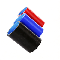 Tuyau droit en silicone renforcé 3 plis, universel, haute température, pour système de refroidissement air/eau, couleurs bleu, rouge, noir, multicolore