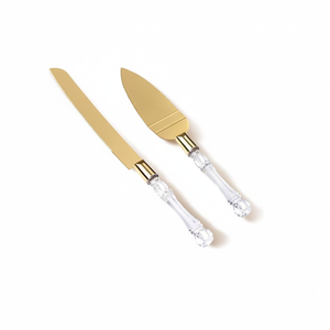 Serveur de gâteau en laiton avec serveur de gâteau au design moderne de luxe avec poignée en acrylique de qualité supérieure au meilleur prix - Product Image 1