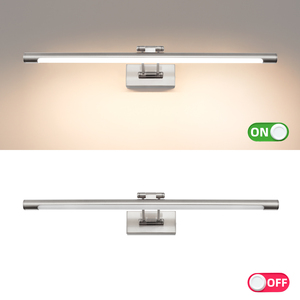 COMBO Stainless Steel <b>LED</b> Wall Lamp 5000K Daylight <b>Bathroom</b> <b>Mirror</b> <b>Light</b> Rectangular Shade White Modern Design Wall Mounted - Product Image 6