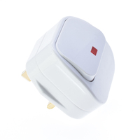 Prise de câblage britannique Type-G 3 broches fil électrique connecter AC 13A BS prise supérieure avec interrupteur à bascule indicateur rouge alimentation amovible