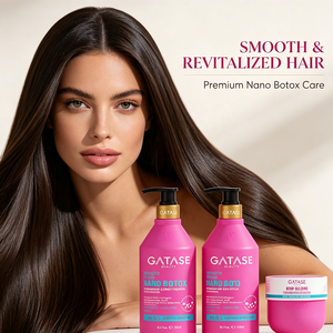 Set Trattamento Capelli Nano Premium: <span class=keywords><strong>Shampoo</strong></span> e Balsamo Antiforfora Rinfrescante |   Trattamento Riparatore per Capelli Danneggiati e Crespi - Product Image 2