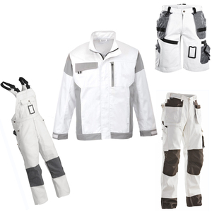 Drill Bib and Brace <span class=keywords><strong>Pintor</strong></span> Pantalones cortos Camisas <span class=keywords><strong>Ropa</strong></span> Pintura Uniforme Cargo Pintores Pantalones Pintores Monos Algodón - Product Image 2