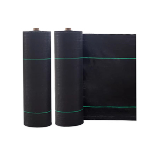 Malla Antihierbas de HDPE Tejida de Alta Densidad <span class=keywords><strong>CHAQ</strong></span>, Cubierta para Suelo de Jardín, Geotextil, Barrera Negra de 70-210 g/m² con Servicio de Corte - Product Image 2