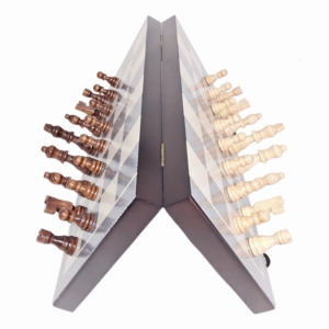 Chất lượng cao 15 inch xách tay có thể gập lại thân thiện với môi bền bằng gỗ bộ cờ từ trò chơi hội đồng quản trị cho trẻ em bán buôn - Product Image 3