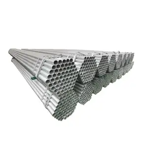 Sıcak daldırma galvanizli ön galvanizli çelik boru 1-1/2 inç 1.5mm 6 metre gi iskele tüpü Lesotho