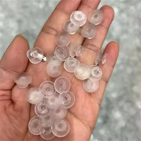 Olian vente en gros en vrac sabot breloque en plastique sabot bouton arrière noir Transparent blanc chaussure bouton arrière ajustement bricolage sabots chaussures breloques