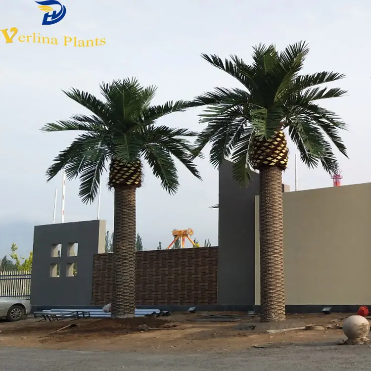 Décoration extérieure de 4-5m, palmier artificiel, nouveau design, palmier israélienne, <span class=keywords><strong>modèle</strong></span> du moyen-orient, décoration extérieure