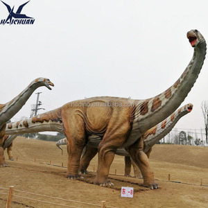 <span class=keywords><strong>Dinosaurio</strong></span> gigante <span class=keywords><strong>Diplodocus</strong></span> de Haichuan Animatronic con cola larga y cuello tamaño real para uso en parques de aventura - Product Image 3