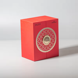 Luxury matte double door rigid gift <b>box</b> with gold foil stamping - Product Image 4