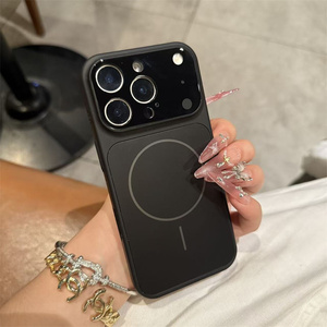 Tendenze di colore originale magnetico PC vetro smerigliato custodia del telefono cellulare per <span class=keywords><strong>iPhone</strong></span> 17 Air 16 Pro Max obiettivo della fotocamera Corning Back Tpu <span class=keywords><strong>Cover</strong></span> - Product Image 4