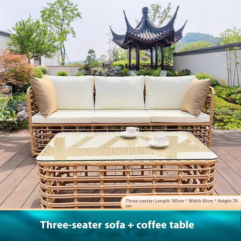 A : la table à thé globale pour trois personnes