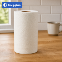 Papier essuie-tout de cuisine 2 plis TAD en pure pâte de bois, doux, résistant, confortable pour un usage domestique quotidien, nettoyage de la cuisine familiale