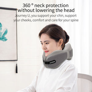 Accesorios de Viaje, Almohada de Viaje en Forma de U con Botón de Presión, Cómoda para Avión, Coussin De Voyage - Product Image 4