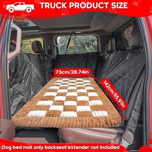 Siège arrière tapis de lit pour animaux de compagnie lit pour chien à carreaux pour siège de <span class=keywords><strong>voiture</strong></span> housses de chien à fourrure pour causeuses ajustement personnalisé pour les extensions de siège arrière lit pour chien de <span class=keywords><strong>voiture</strong></span> - Product Image 6