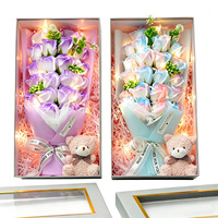Coffret Cadeau Bouquet de 23 Roses Artificielles – Fleurs Éternelles pour Cadeau de Fête