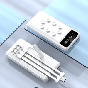 Baterías Externas con Cable Integrado, Carga Rápida de 10W, Pantalla Digital, 10000 mAh, Alta Capacidad, Personalizables - Product Image 6