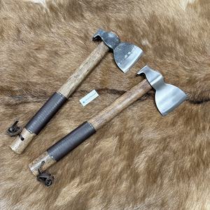 Hache de boucher noire Hammer avec barre à griffes, hache large polie, tire-clous, haches forgées à la main, haches Tomahawk avec étui en cuir et emballage - Product Image 3