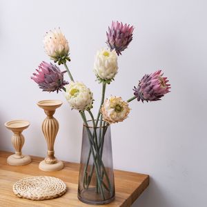 MW69910 Flor Artificial <span class=keywords><strong>de</strong></span> Protea Rey, Cynaroides Tropical Artificial, Centro <span class=keywords><strong>de</strong></span> <span class=keywords><strong>Mesa</strong></span> Hecho a Mano <span class=keywords><strong>para</strong></span> Bodas, Fiestas, Hogar, Oficina, Decoración <span class=keywords><strong>de</strong></span> Jardín - Product Image 1