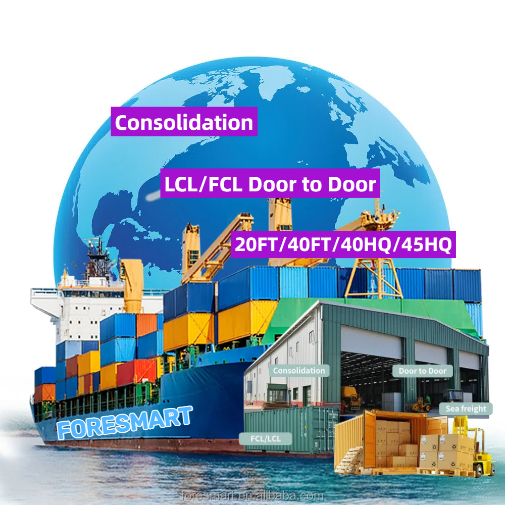 20ft 40ft Hq Fcl агент по перевозке контейнеров морской экспедитор цена Логистика тариф морской перевозки складские услуги консолидации