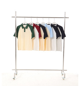 Polo de algodón al por mayor 200G manga raglán contraste color personalización bordado Polo para <span class=keywords><strong>hombre</strong></span> - Product Image 3