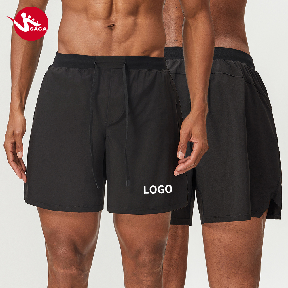 Custom Plus Size Men's Mid Elastic Athletic Waist Breathable Quick Dry Polyester Mesh Sportswear Training Men's Shorts