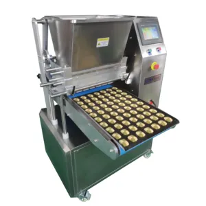 Innovative product automatic plate size balance filling injection molding crust lucky two-color cookie machine