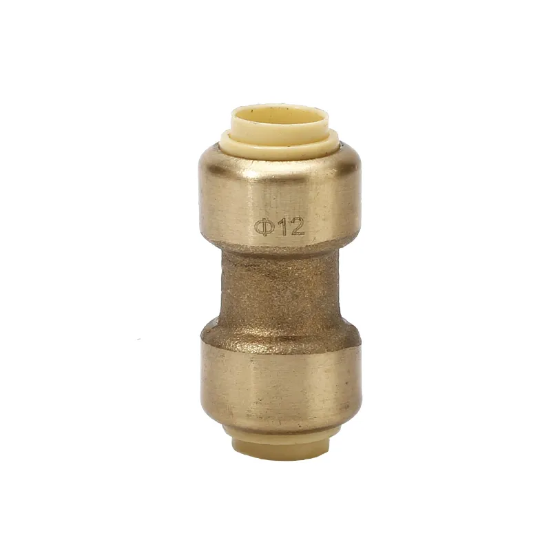 Pex Fittings Straight Coupling Push Fit Pex Fittings Push-to-connect Copper CPVC Lead Free Brass Plumbing Fittings