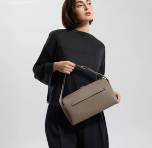 <span class=keywords><strong>Poussette</strong></span> en cuir Caddy sac fourre-tout véritable PU femmes fermeture à glissière étanche 2-2.9L bébé sac à couches pour voyage en plein air - Product Image 5