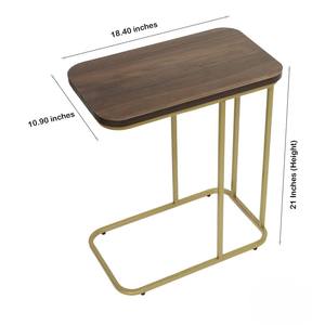 Table d'appoint moderne et légère en métal Surface anti-rayures Structure robuste Design multifonctionnel Meubles de salon - Product Image 4