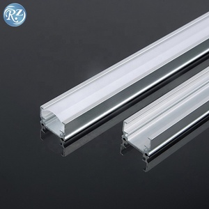 Profilé en U en aluminium VIMA pour cloison de bureau incurvée avec éclairage LED flexible intégré et extrusion de fenêtre en verre fixe - Product Image 4