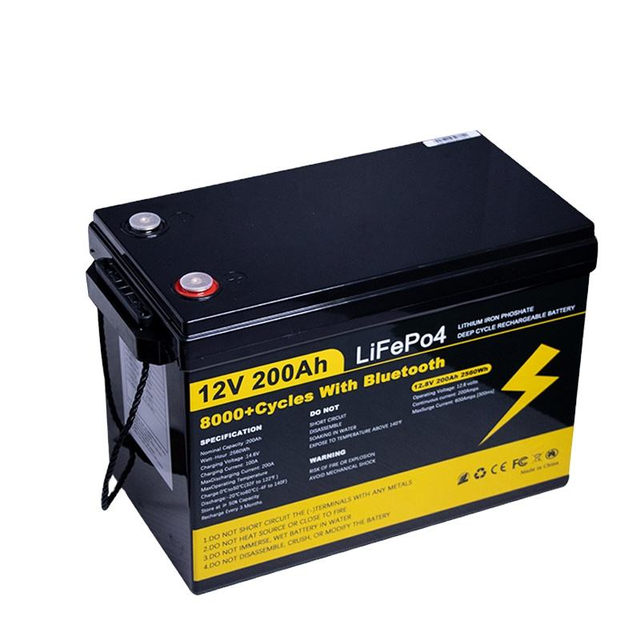 12V 24V 100Ah LiFePO4 Battery Grade a Smart BMS Bluetooth EU PL Stock Factory Direct Wholesale